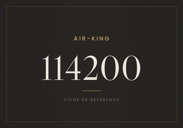 Rolex Air-King 114200, fiche de référence