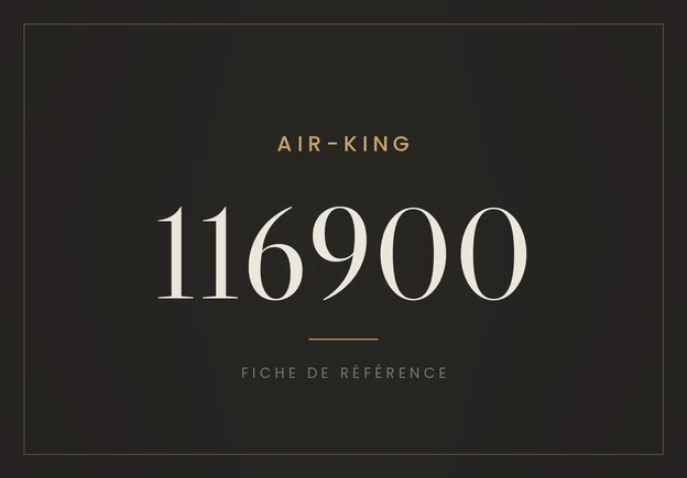 Rolex Air-King 116900, fiche de référence