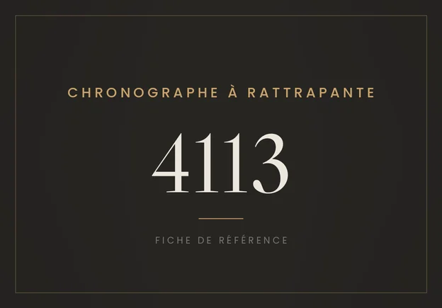Rolex Chronographe à rattrapante 4113, fiche de référence