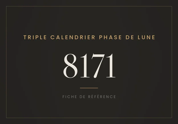 Rolex Triple calendrier phase de lune 8171, fiche de référence