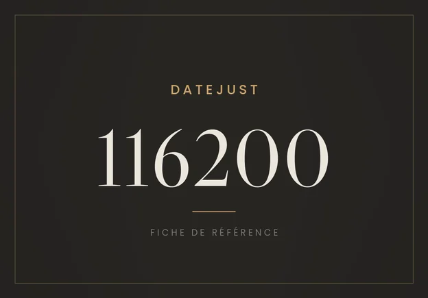 Rolex Datejust 116200, fiche de référence