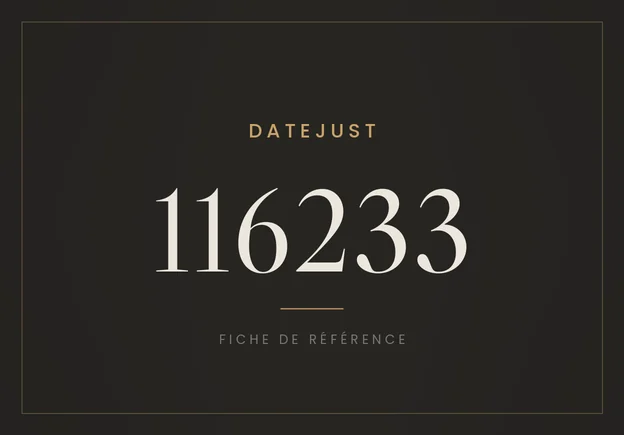 Rolex Datejust 116233, fiche de référence