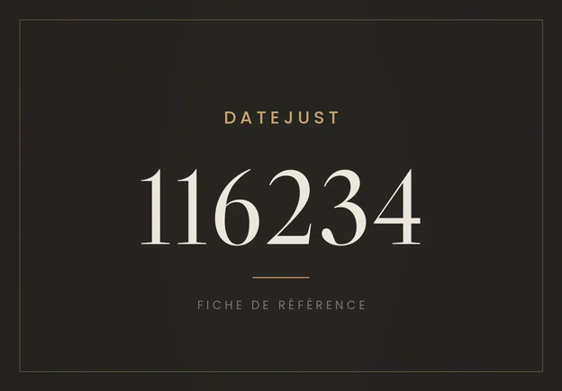 Rolex Datejust 116234, fiche de référence