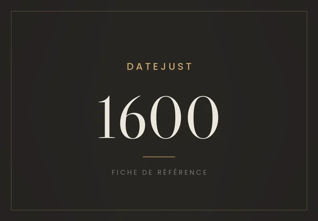 Rolex Datejust 1600, fiche de référence