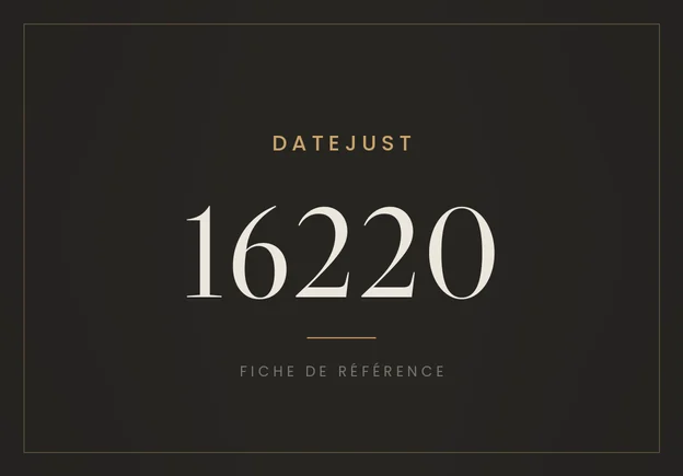 Rolex Datejust 16220, fiche de référence