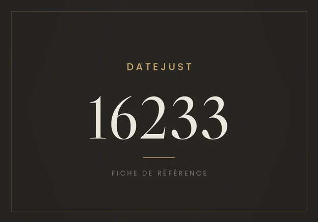 Rolex Datejust 16233, fiche de référence