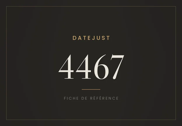 Rolex Datejust 4467, fiche de référence