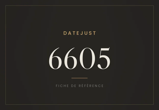 Rolex Datejust 6605, fiche de référence