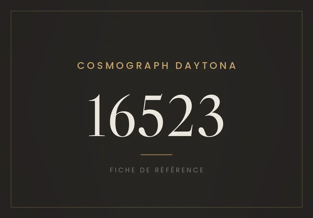 Rolex Cosmograph Daytona 16523, fiche de référence