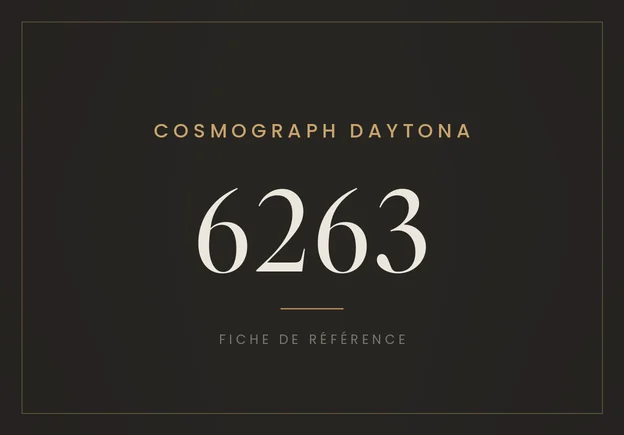 Rolex Oyster Cosmograph 6263, fiche de référence