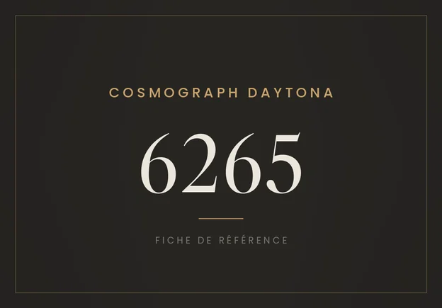 Rolex Oyster Cosmograph 6265, fiche de référence
