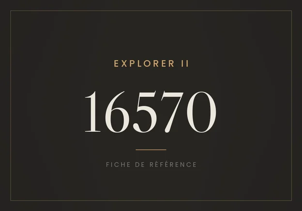 Rolex Explorer II 16570, fiche de référence