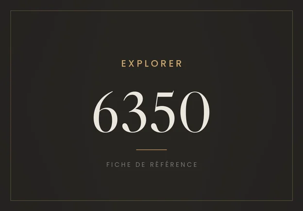 Rolex Explorer 6350, fiche de référence