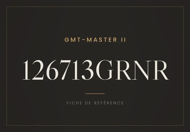 Rolex GMT-Master II 126713GRNR, fiche de référence