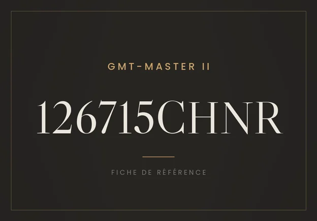 Rolex GMT-Master II 126715CHNR, fiche de référence