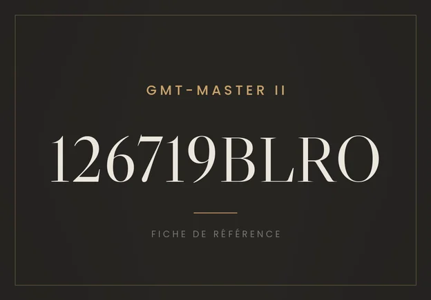 Rolex GMT-Master II 126719BLRO, fiche de référence