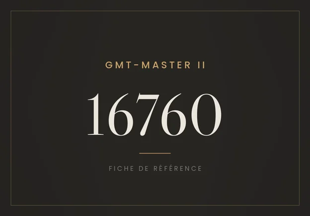 Rolex GMT-Master II 16760, fiche de référence