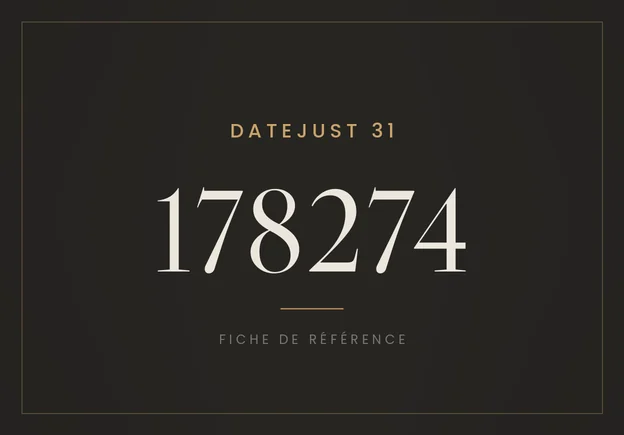Rolex Datejust 31 178274, fiche de référence