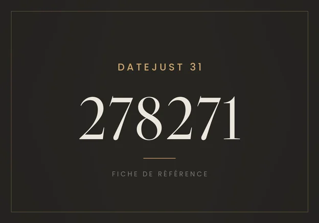 Rolex Datejust 31 278271, fiche de référence