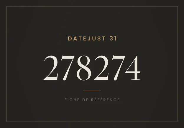 Rolex Datejust 31 278274, fiche de référence