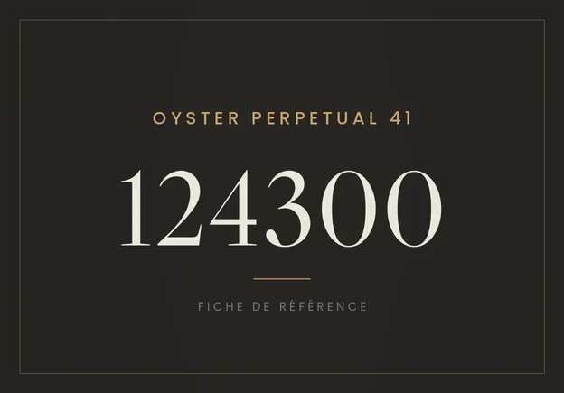 Rolex Oyster Perpetual 41 124300, fiche de référence