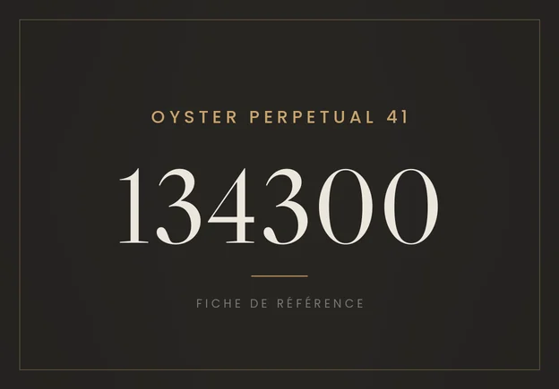 Rolex Oyster Perpetual 41 134300, fiche de référence