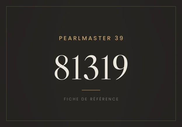 Rolex Pearlmaster 34 81319, fiche de référence