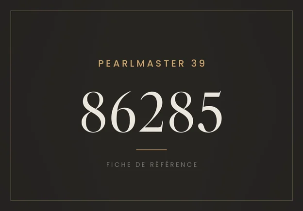 Rolex Pearlmaster 39 86285, fiche de référence