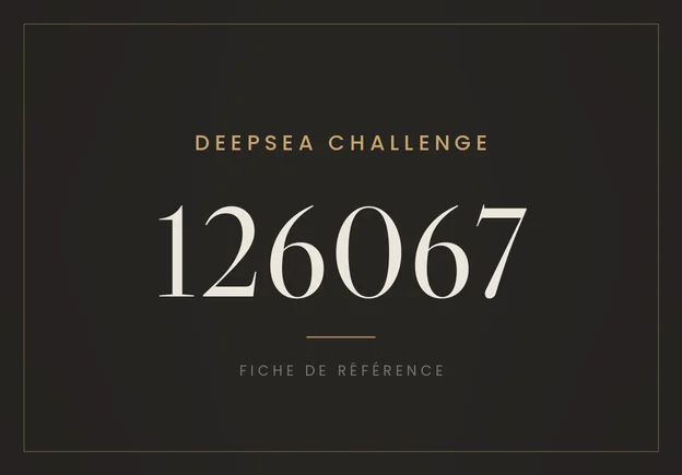 Rolex Deepsea Challenge 126067, fiche de référence