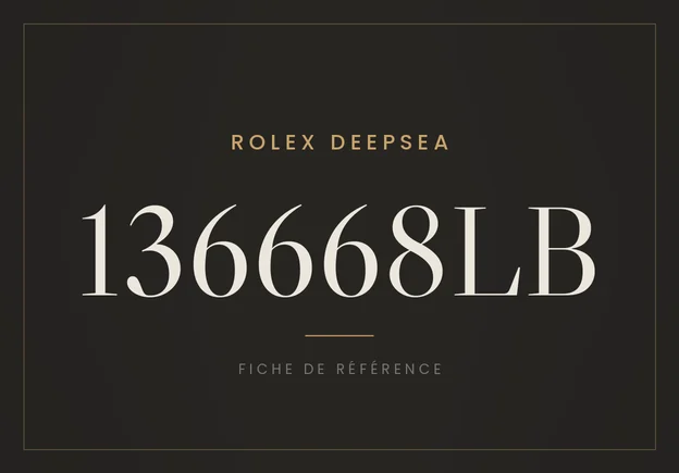 Rolex Rolex Deepsea 136668LB, fiche de référence