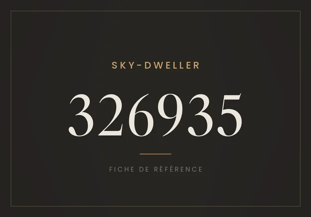 Rolex Sky-Dweller 326935, fiche de référence