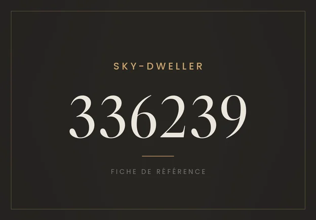Rolex Sky-Dweller 336239, fiche de référence