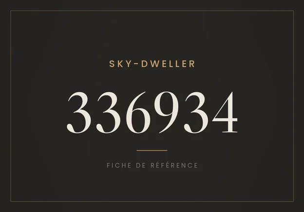 Rolex Sky-Dweller 336934, fiche de référence