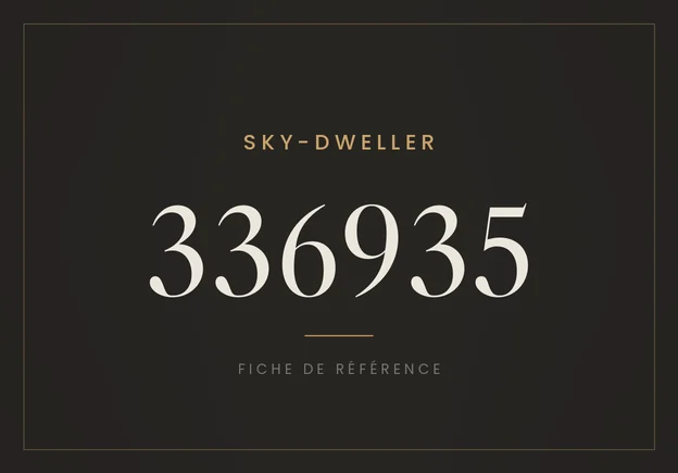 Rolex Sky-Dweller 336935, fiche de référence