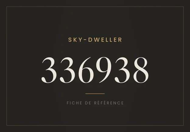 Rolex Sky-Dweller 336938, fiche de référence