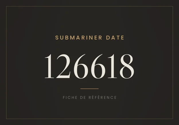 Rolex Submariner Date 126618, fiche de référence