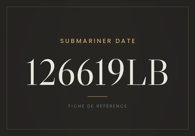 Rolex Submariner Date 126619LB, fiche de référence