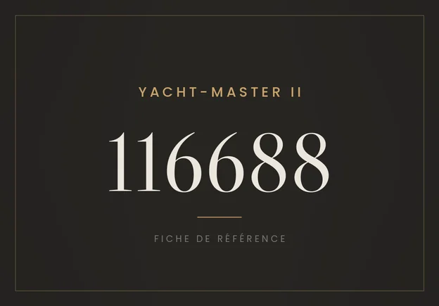 Rolex Yacht-Master II 116688, fiche de référence
