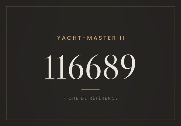 Rolex Yacht-Master II 116689, fiche de référence