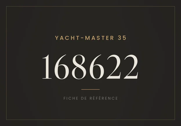 Rolex Yacht-Master 35 168622, fiche de référence
