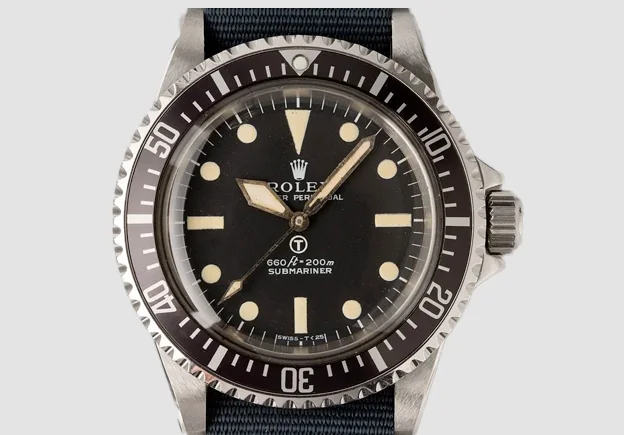 Rolex Submariner militaire 5517, fiche de référence